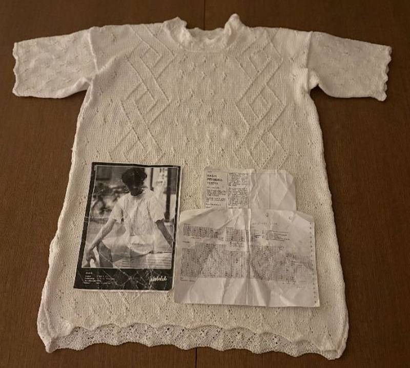 35 vuotta sitten aloittamani neuletyö saatettu loppuun